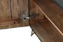 DKD Home Decor Mueble TV Colonial Negro Dorado Mango y Metal 160 x 40 x 50 cm