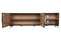 DKD Home Decor Mueble TV Colonial Negro Dorado Mango y Metal 160 x 40 x 50 cm