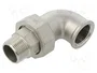 GEBO Conector Codo de 90° Doble Macho-Hembra Plana G316