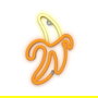 Forever Lámpara Neón LED Decorativa Banana, Iluminación Blanco/Amarillo, Funciona con Pilas AA o USB