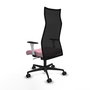 PIQUERAS Y CRESPO Sillón Albacete con mecanismo Sincro, Rosa y Negro