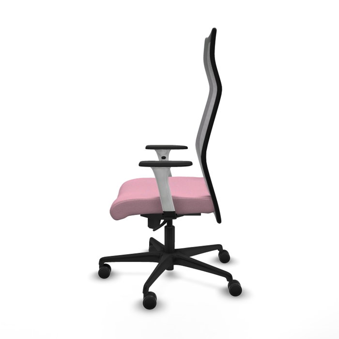 PIQUERAS Y CRESPO Sillón Albacete con mecanismo Sincro, Rosa y Negro