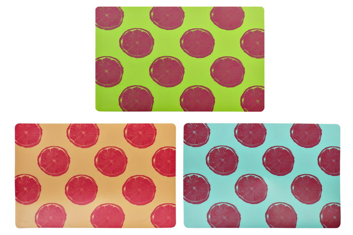 DKD Home Decor Salvamantel Multicolor 28.5 x 43.5 cm (12 Unidades) Material PEVA Detalles Cítricos DKD Home Decor Salvamantel Multicolor 28.5 x 43.5 cm (12 Unidades) Material PEVA Detalles Cítricos