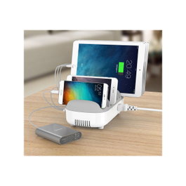 Compulocks Estación de carga con 10 puertos USB, Blanco