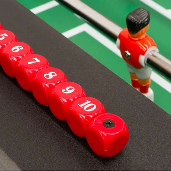 Ociotrends Futbolín Salón Blanco Piernas Cerradas Medidas 139 x 74 x 88 cm