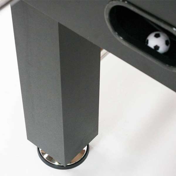 Ociotrends Futbolín Salón Blanco Piernas Cerradas Medidas 139 x 74 x 88 cm