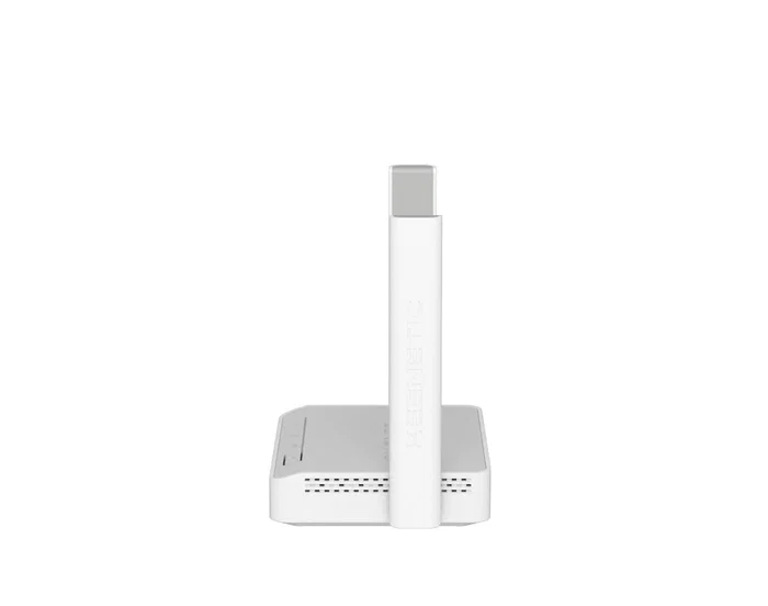 Keenetic KN-1121 Starter - Router inalámbrico Wi-Fi Mesh N300 (802.11n) con 3 puertos Ethernet Fast LAN 10/100 Mbps, Banda única 2.4 GHz, color Blanco/Gris