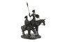 DKD Home Decor Figura de Resina Don Quijote y Sancho Envejecido Cobrizo