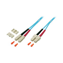 EFB Elektronik Cable de parcheo duplex OM3 SC-SC 10m aqua