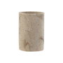 DKD Home Decor Vaso de Resina Símil Mármol Crema 7x7x10 cm
