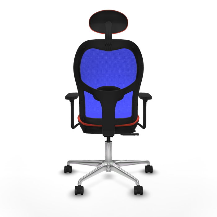 PIQUERAS Y CRESPO Silla de oficina Jorquera con mecanismo Sincro/Traslack Naranja y Azul PIQUERAS Y CRESPO Silla de oficina Jorquera con mecanismo Sincro/Traslack Naranja y Azul