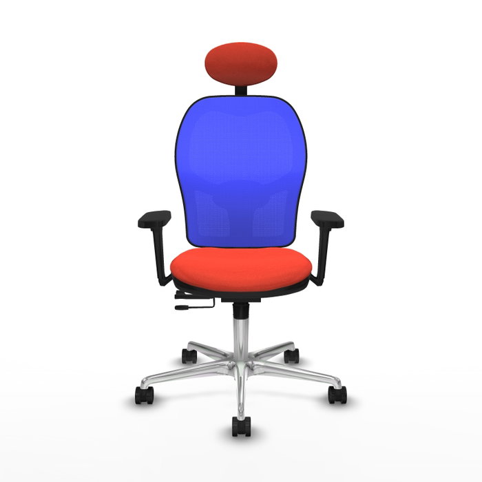PIQUERAS Y CRESPO Silla de oficina Jorquera con mecanismo Sincro/Traslack Naranja y Azul PIQUERAS Y CRESPO Silla de oficina Jorquera con mecanismo Sincro/Traslack Naranja y Azul