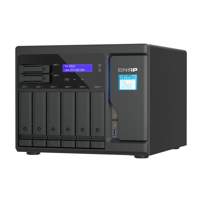 QNAP TS-855X-8G NAS de 8 bahías con Intel Atom C5125 y 8GB DDR4 QNAP TS-855X-8G NAS de 8 bahías con Intel Atom C5125 y 8GB DDR4