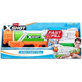 Zuru Pistola de Agua X-SHOT Epic Fast-Fill Relleno Rápido 1722849908451 Alcance 10 m Depósito 1.5 L