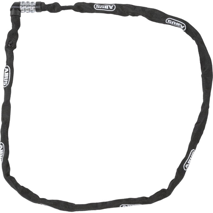 Abus 1200/110 Web BK Candado de Cadena para Bicicleta, Negro