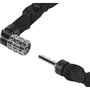 Abus 1200/110 Web BK Candado de Cadena para Bicicleta, Negro