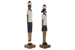 DKD Home Decor Figura Mango Multicolor Pack de 2