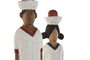 DKD Home Decor Figura Mango Multicolor Pack de 2