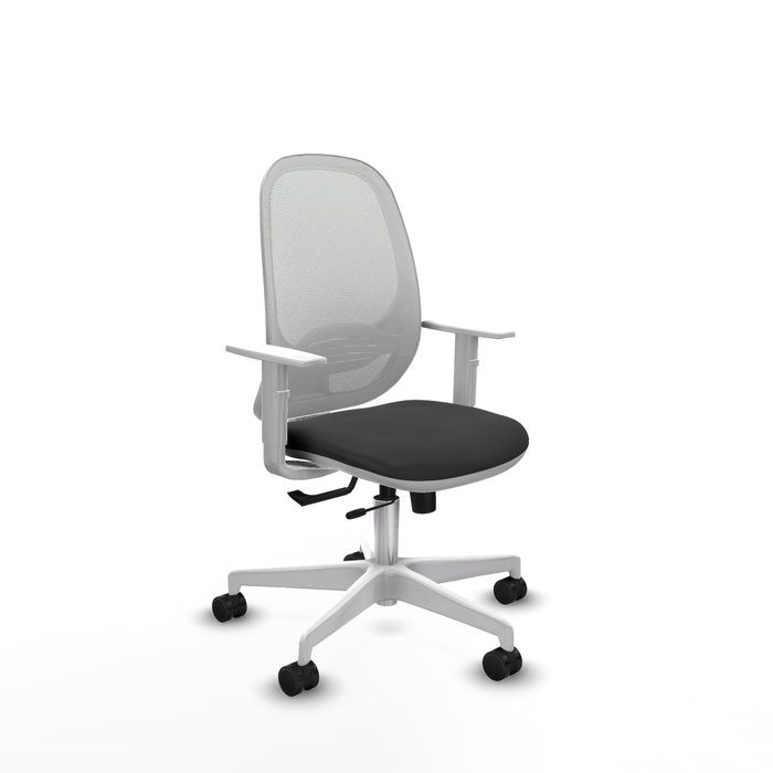 PIQUERAS Y CRESPO Silla de oficina Cilanco con mecanismo Sincro/Traslack, Gris oscuro y Blanco PIQUERAS Y CRESPO Silla de oficina Cilanco con mecanismo Sincro/Traslack, Gris oscuro y Blanco