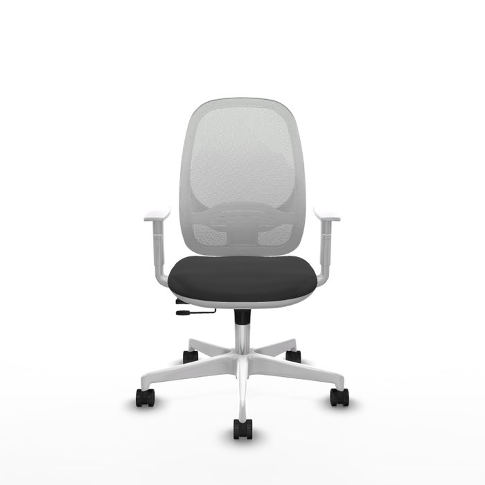PIQUERAS Y CRESPO Silla de oficina Cilanco con mecanismo Sincro/Traslack, Gris oscuro y Blanco PIQUERAS Y CRESPO Silla de oficina Cilanco con mecanismo Sincro/Traslack, Gris oscuro y Blanco