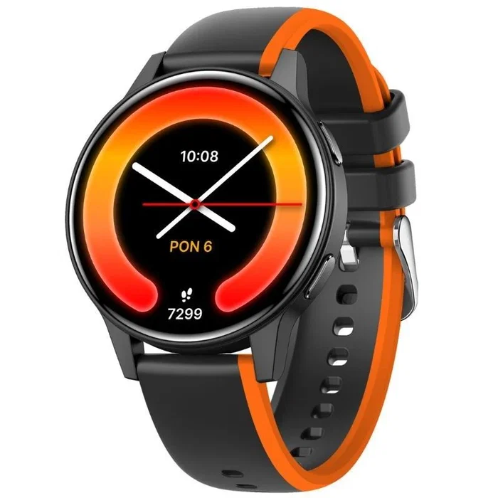 iGO iGo Watch 4 Smartwatch JW-600 con Pantalla AMOLED 1.28'', Monitor de Frecuencia Cardiaca, IP67, 7 Días Autonomía, Notificaciones, Negro