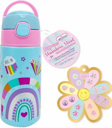 HOT FOCUS Botella de Agua Pop Open Rainbow