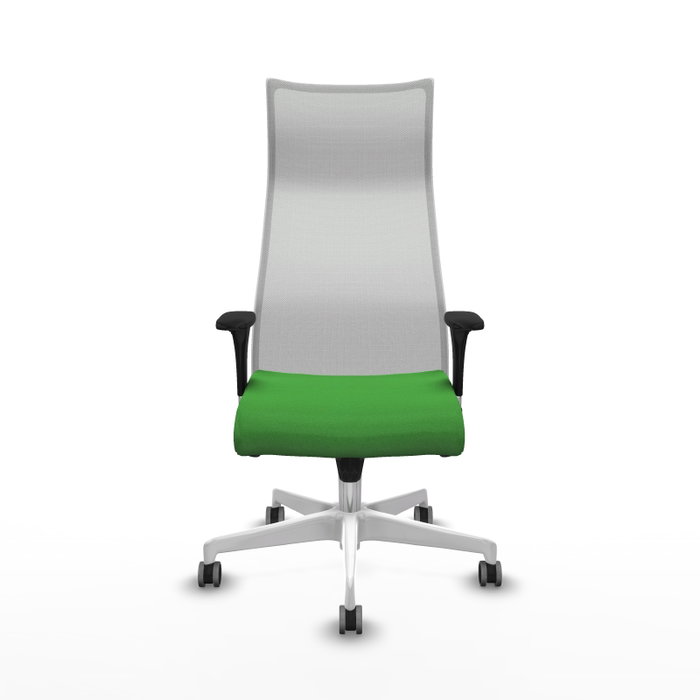 PIQUERAS Y CRESPO Sillón Albacete Mecanismo Sincro Tela Verde y Malla Blanca PIQUERAS Y CRESPO Sillón Albacete Mecanismo Sincro Tela Verde y Malla Blanca