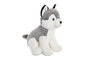 DKD Home Decor Peluche Perro Husky Gris Blanco 20x30x20 cm (2 Unidades)