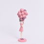 DKD Home Decor Figura Urbana Chica Globos Rosa Malva Resina 11.7 x 32 x 11 cm