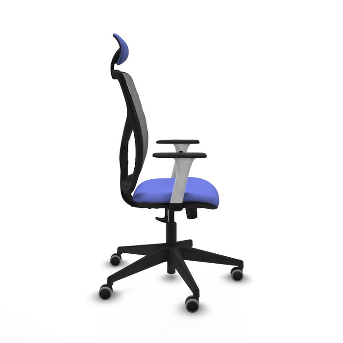 PIQUERAS Y CRESPO Silla de oficina Motilla con mecanismo Sincro, Azul claro y Gris PIQUERAS Y CRESPO Silla de oficina Motilla con mecanismo Sincro, Azul claro y Gris