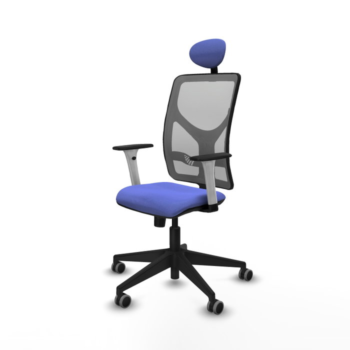 PIQUERAS Y CRESPO Silla de oficina Motilla con mecanismo Sincro, Azul claro y Gris PIQUERAS Y CRESPO Silla de oficina Motilla con mecanismo Sincro, Azul claro y Gris