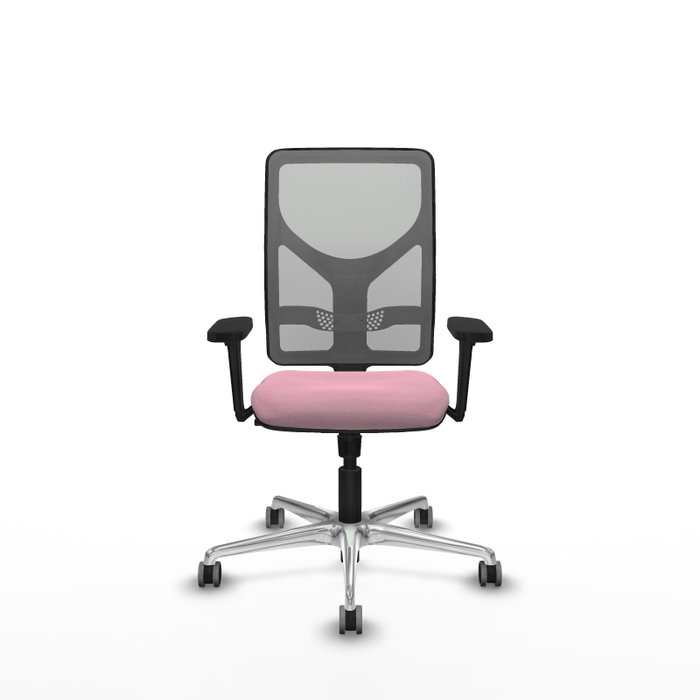 PIQUERAS Y CRESPO Silla de oficina Motilla con mecanismo Sincro, Rosa y Gris PIQUERAS Y CRESPO Silla de oficina Motilla con mecanismo Sincro, Rosa y Gris