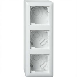 GIRA 106303 AP-Gehäuse 3f + Rahmen Standard 55 Reinweiß