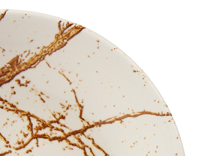 Vessia Plato Porcelana Hondo 21 cm Oro (Set de 24)