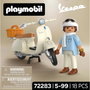 Playmobil Vespa 80 Aniversario – Estilo Clásico 72283 con Figura y Accesorios, Juguete para niños +5 años