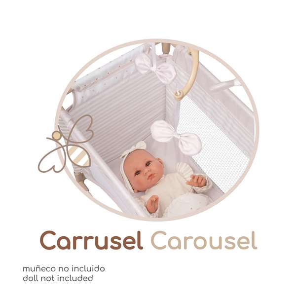 Decuevas Armario Cambiador Plegable con Accesorios para Muñecas de hasta 42 cm.