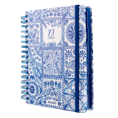 MOOVING Agenda Anual 2027 Tessera Wire-O Tapa PP con Goma 165x220 mm MOOVING Agenda Anual 2027 Tessera Wire-O Tapa PP con Goma 165x220 mm