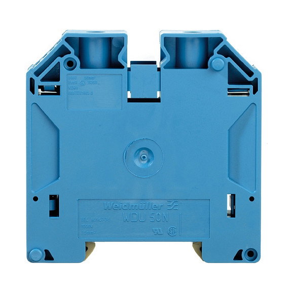Weidmüller WDU 50N BL Terminal de paso azul de 50qmm con conexión de tornillo Weidmüller WDU 50N BL Terminal de paso azul de 50qmm con conexión de tornillo