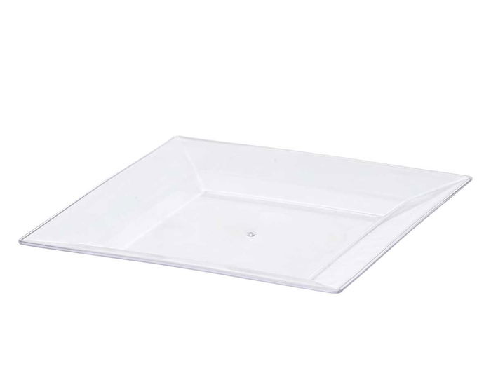 Leknes Plato Cuadrado Pequeño Transparente 20 x 20 cm (Set de 48)