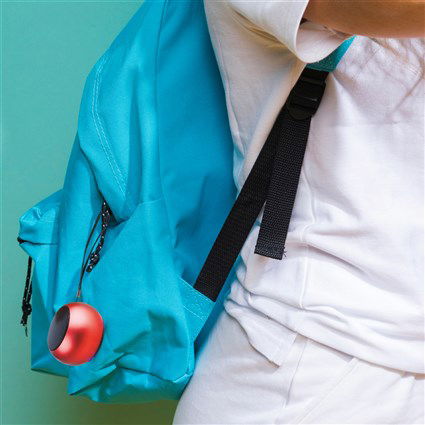 Elbe ALT-R70-TWS Altavoz Bluetooth 3W TWS Rojo, Manos Libres, Sonido Estéreo con Doble Emparejamiento