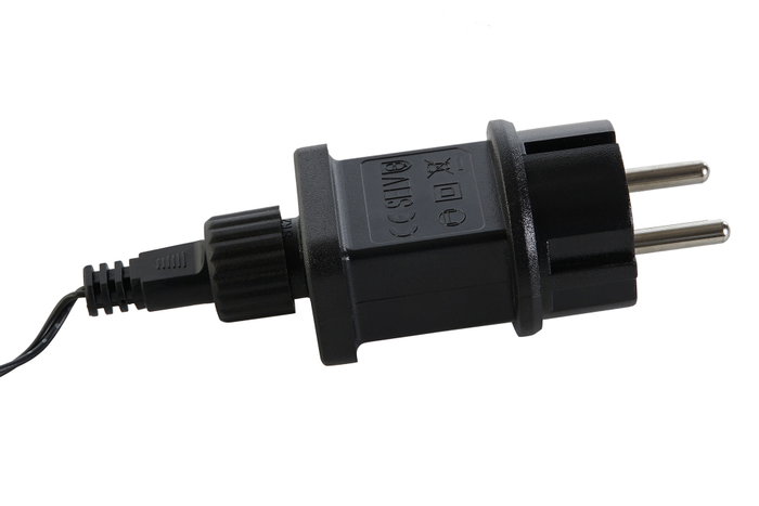 DKD Home Decor Decoración Luminosa LED 30L con Cable de 3m, Negro