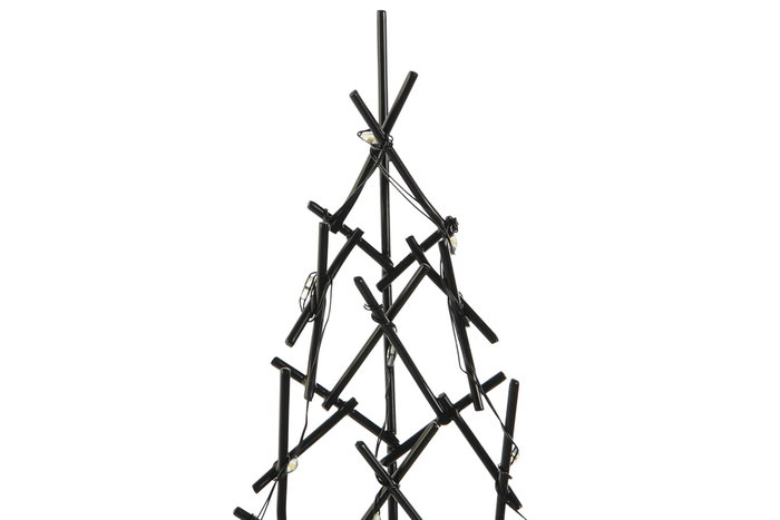 DKD Home Decor Decoración Luminosa LED 30L con Cable de 3m, Negro