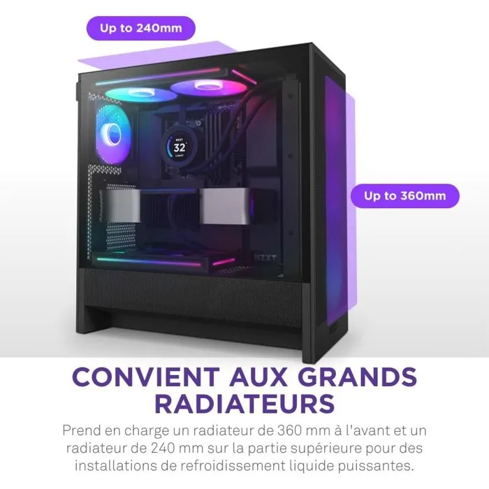 NZXT H5 Flow RGB (2024) Negra NZXT H5 Flow RGB (2024) Negra