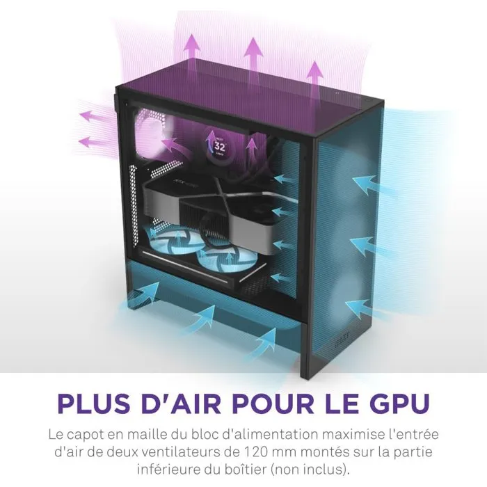 NZXT H5 Flow RGB (2024) Negra NZXT H5 Flow RGB (2024) Negra