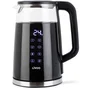 Livoo Hervidor digital DOD198 de cristal transparente, 1,7 L, 2200 W