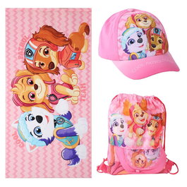Cerdá Set Toalla, Saco y Gorra Paw Patrol Poliéster 70x140cm