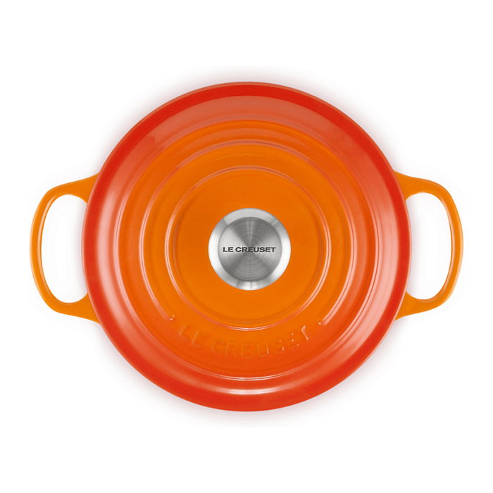 Le Creuset Signature Bräter redondo 18 cm ofenrot