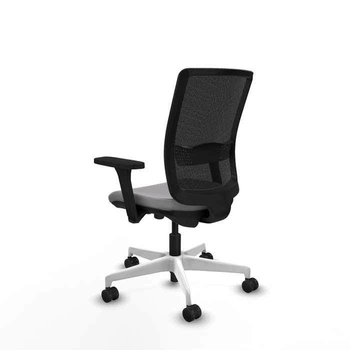 PIQUERAS Y CRESPO Silla de oficina Haches Gris y Negro con mecanismo Sincro/Traslack