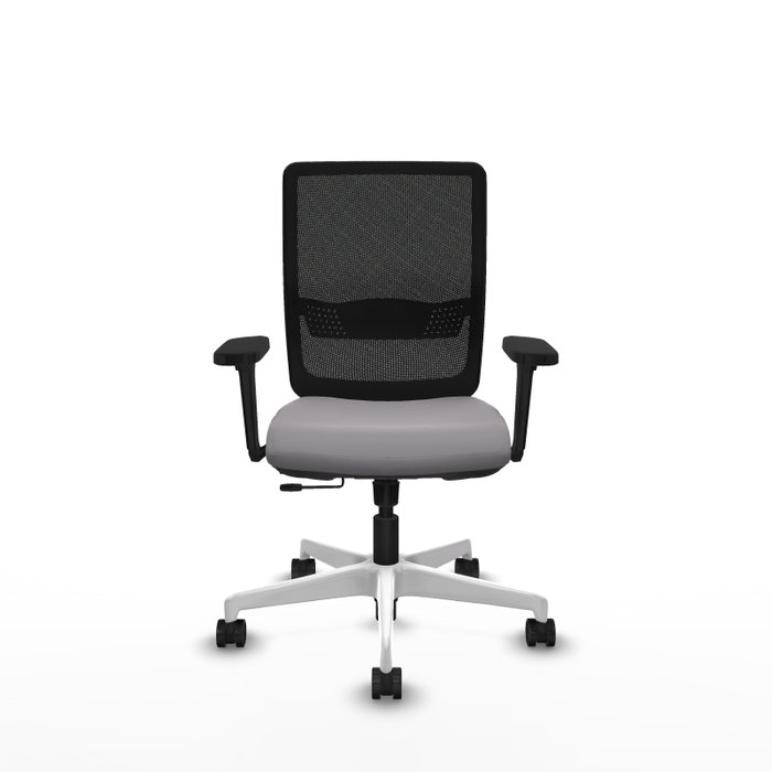 PIQUERAS Y CRESPO Silla de oficina Haches Gris y Negro con mecanismo Sincro/Traslack