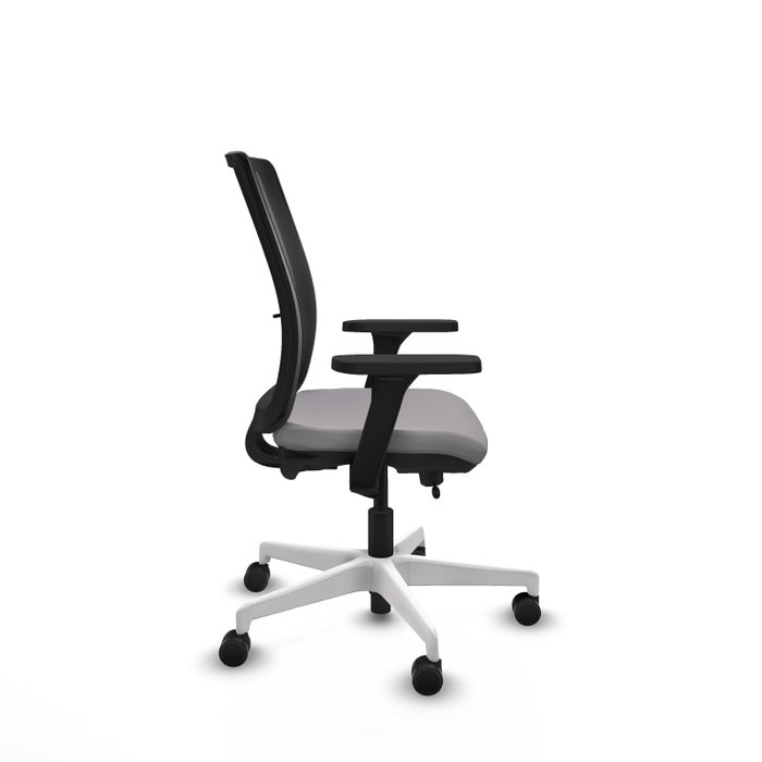 PIQUERAS Y CRESPO Silla de oficina Haches Gris y Negro con mecanismo Sincro/Traslack